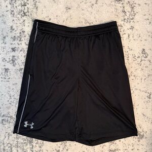 Under Armour Men's Black and Gray Athletic Shorts